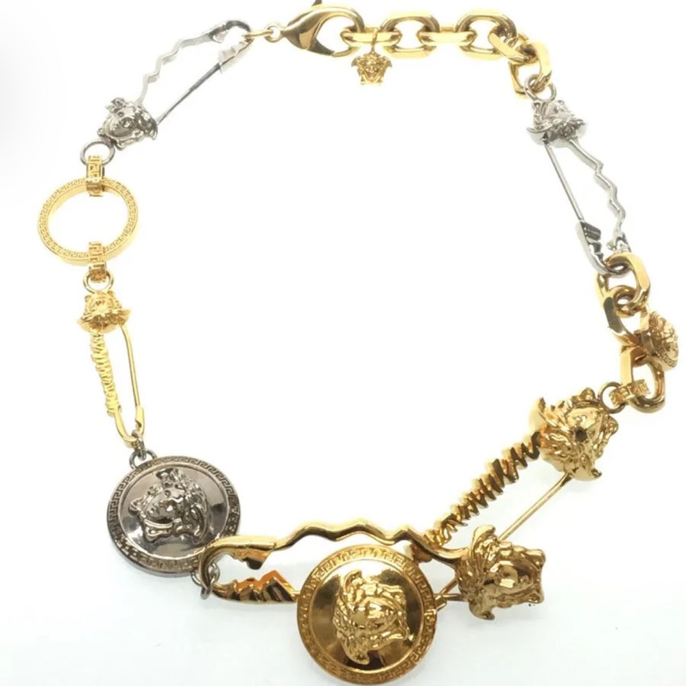 Desperately in Search of silver and gold Versace necklace